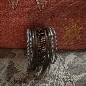Elegant Silver-Toned Women's Cuff Bracelet